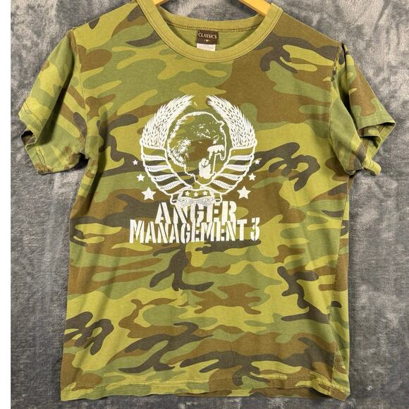 Band x Tee VTG Y2K (05) Anger Management 3 Official Merch Camo T-Shirt Medium - Picture 1 of 8